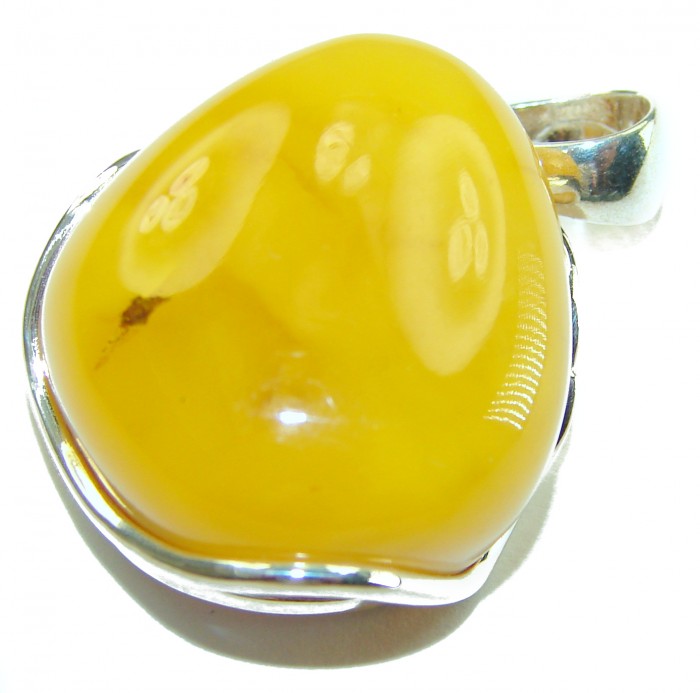 Prehistoric authentic Baltic Amber Amethyst .925 Sterling Silver handcrafted pendant - photo 1