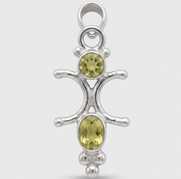 Victoria Authentic 3.0 carat Brazilian Citrine Silver handcrafted Statement Pendant - photo 4