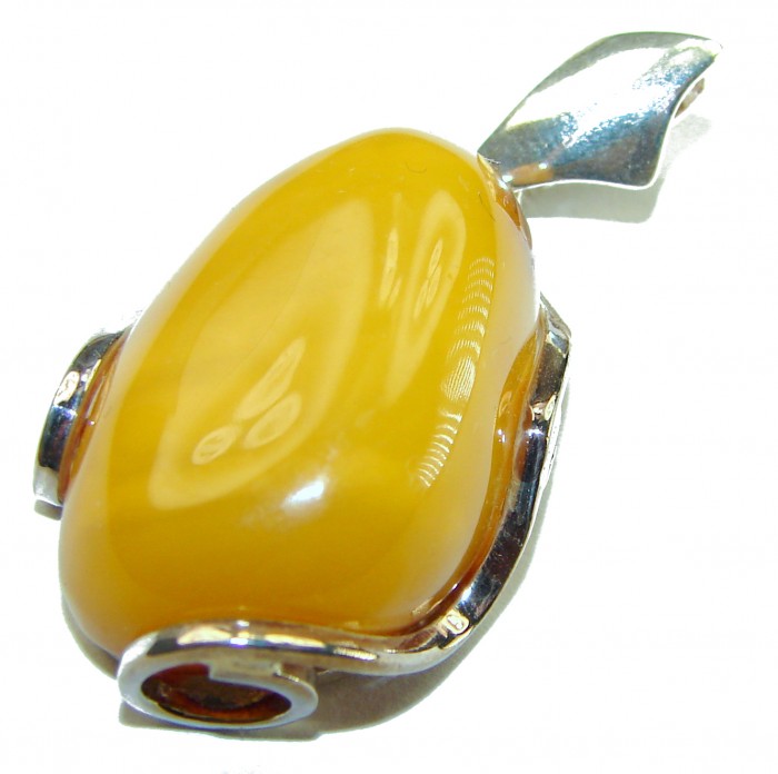 Vintage Beauty authentic Baltic Amber .925 Sterling Silver handcrafted pendant - photo 2