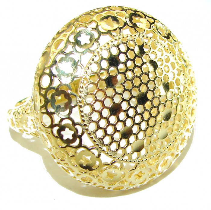 Adeline 14k Gold over .925 Sterling Silver ring s. 9 1/4 - photo 3