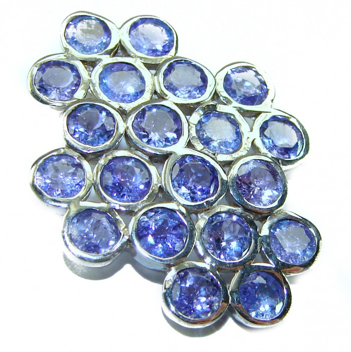 Giovanna - Authentic 10.9 carat Tanzanite .925 Sterling Silver handcrafted Pendant - photo 5