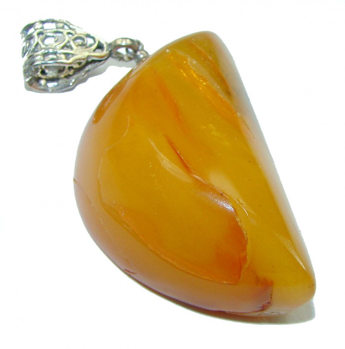 Real Beauty authentic Baltic Amber .925 Sterling Silver handcrafted pendant - photo 3