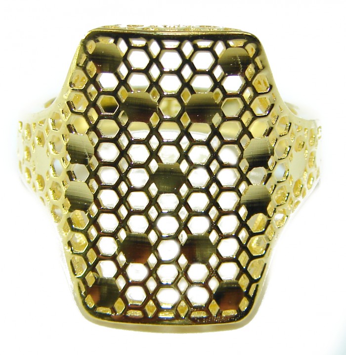 Modern Concept 14K Gold over .925 Sterling Silver ring s. 7 - photo 1