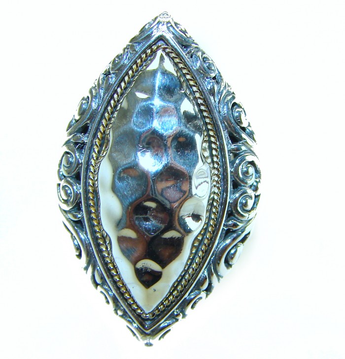 Solid Bali made .925 Sterling Silver ring size 7 - photo 3