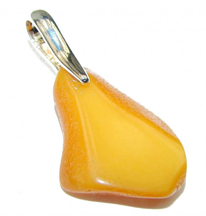 Baltic Amber .925 Sterling Silver handmade Pendant - photo 1