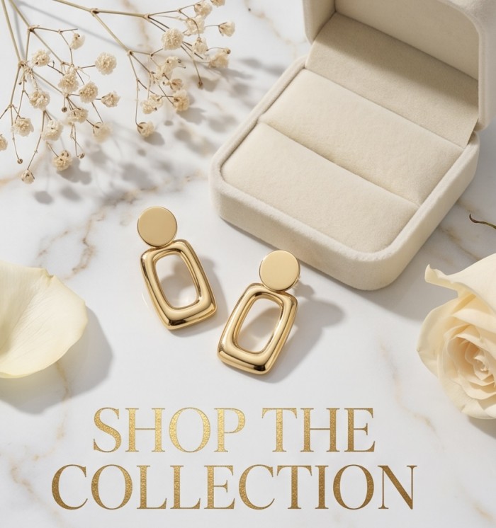 Luxurious Golden tone handcrafted Stylish earrings - photo 2