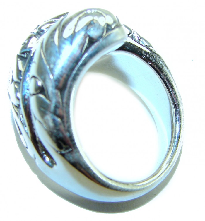 Natural Beauty Italy Made Silver Sterling Silver ring s. 8 - photo 1