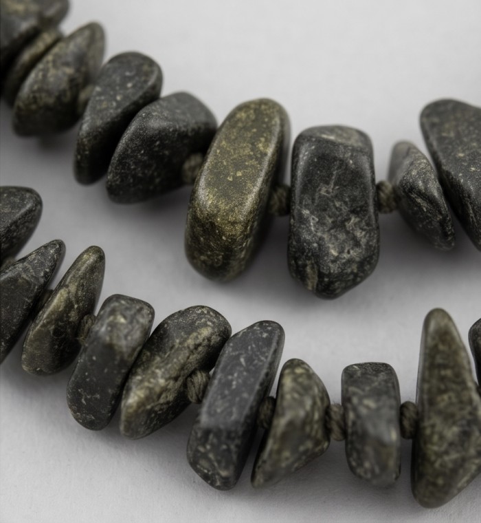 Jumbo Unique Design Genuine Pyrite Sterling Silver handmade necklace - photo 3