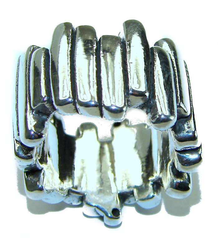 Natural Beauty Italy Made Silver Sterling Silver ring s. 6 1/4 - photo 2
