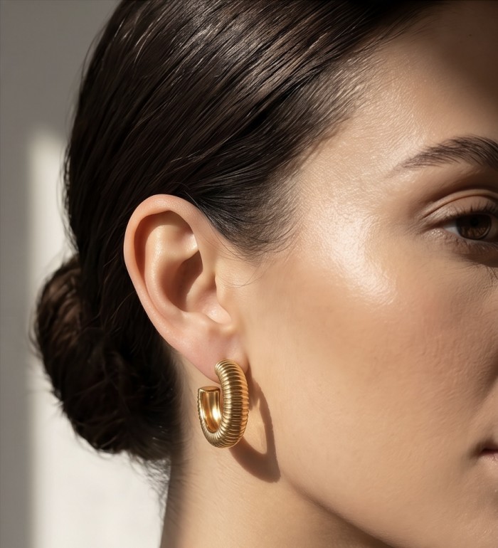 Julietta Precious Natural Golden Women earrings - photo 1
