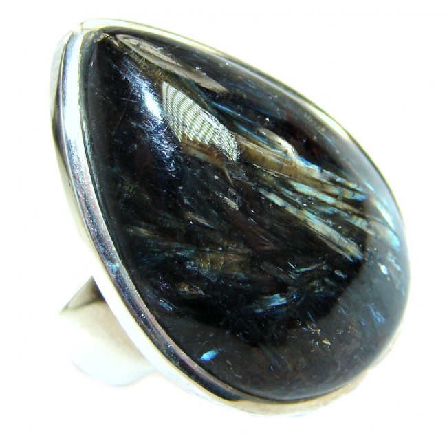 Beautiful Pietersite .925 Sterling Silver handmade Ring size 8