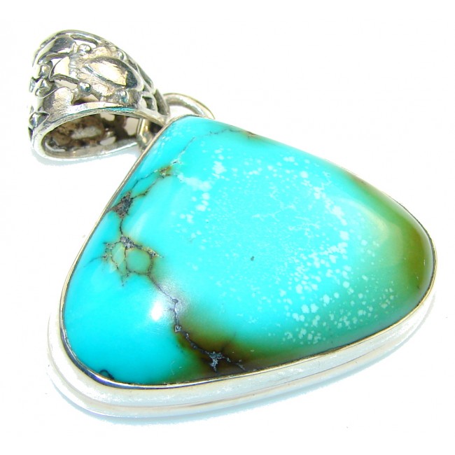 Royston Blue Turquoise Sterling Silver Pendant - SilverRushStyle.com ...
