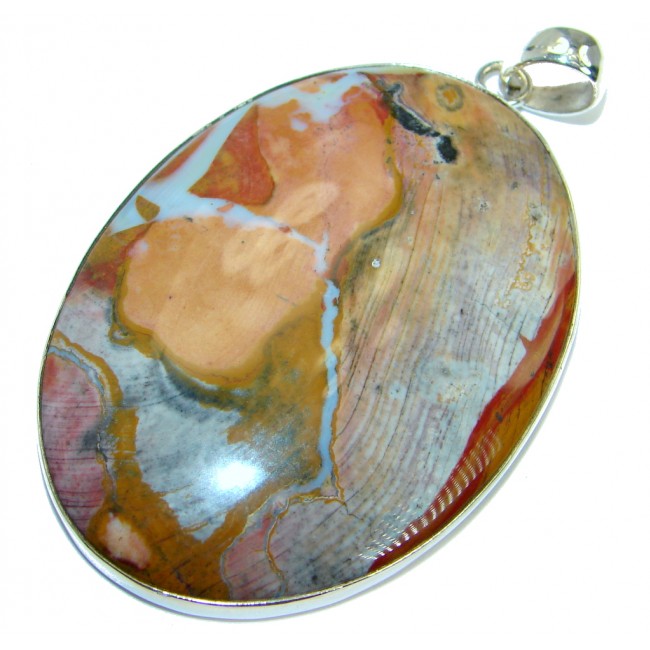 Superb quality Pietriefied Wood Sterling Silver handmade Pendant