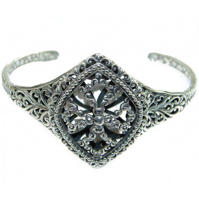 Renaissance Cross Sterling Silver .925 Silver handmade Cuff/Bracelet