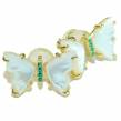 Precious butterflies Blister Pearl  14K Gold over .925 Sterling Silver handcrafted Earrings