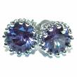 Romantic Inspitation  London Blue Topaz  .925 Sterling Silver handcrafted  Earrings