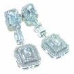 Exclusive White Topaz .925 Sterling Silver .925 Sterling Silver handcrafted Earrings