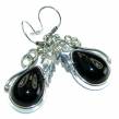 Just Perfect  Black Onyx  .925 Sterling Silver HANDCRAFTED earrings