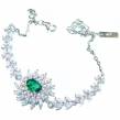 Endless Love  Emerald   .925 Sterling Silver handcrafted Bracelet