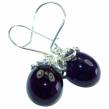 Purple Desire authentic   Amethyst  14K Gold over .925 Sterling Silver earrings