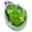 Juicy Green Topaz   .925 Sterling Silver handcrafted Pendant