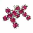 Holy Cross Design authentic Ruby  .925 Sterling Silver handcrafted earrings