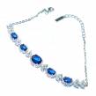 Endless Love  Sapphire   .925 Sterling Silver handcrafted Bracelet