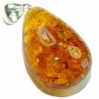 Prehistoric Beauty authentic Baltic Amber  .925 Sterling Silver handcrafted pendant