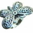 Silver Butterfly  Italy Made Silver Sterling Silver ring s. 8