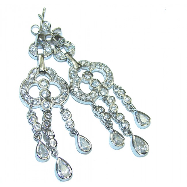 Perfect! White Topaz Sterling Silver earrings