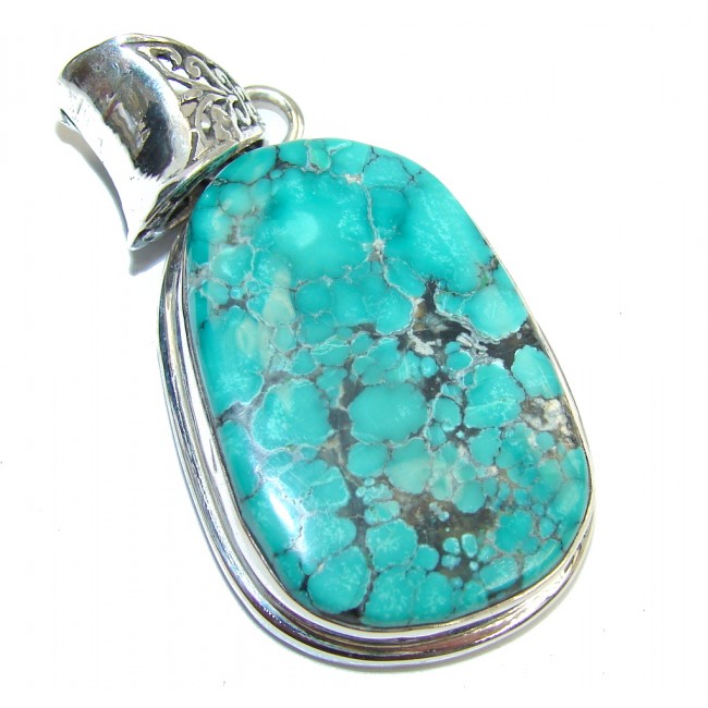 Southwest Authentic Turquoise Sterling Silver Pendant