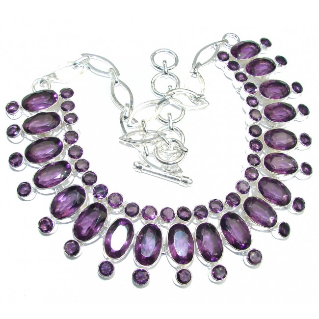 Expressions created Purple Alexandrite Sterling Silver necklace