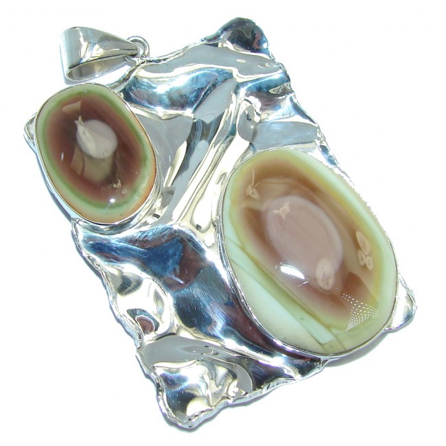 Big Exclusive AAA+ quality Imperial Jasper Sterling Silver Pendant