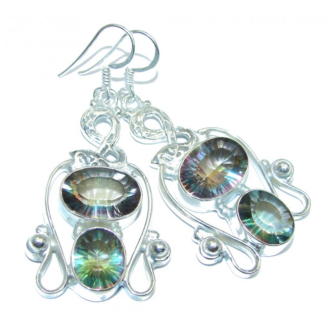 Rainbow Magic Topaz Sterling Silver earrings