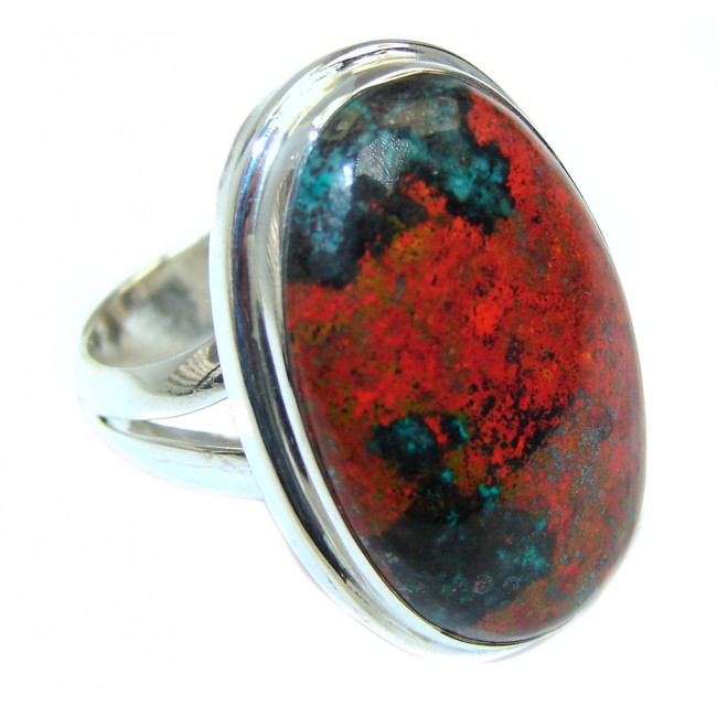 Perfect Sonora Jasper Sterling Silver Ring size adjustable