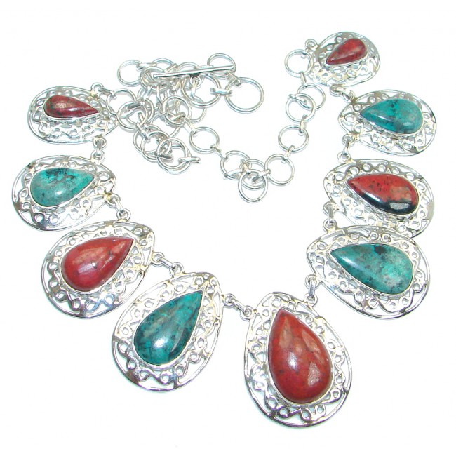 Sublime AAA quality Sonora Jasper Sterling Silver handmade Necklace