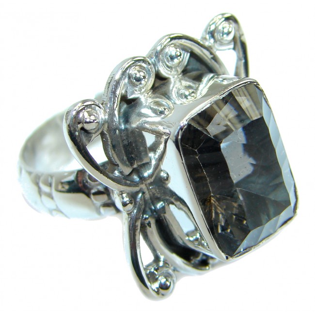 Bold Exotic Magic Topaz Sterling Silver handmade Ring s. 8