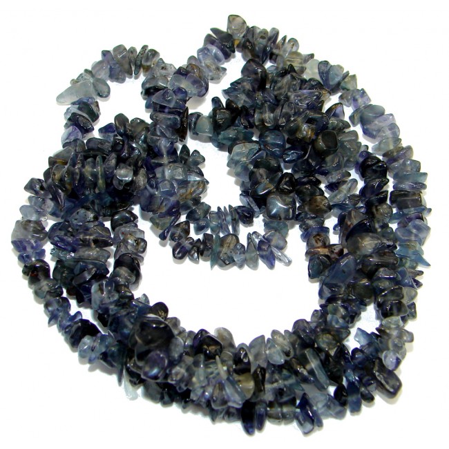 Rare Awesome Style Natural Iolite Beads necklace