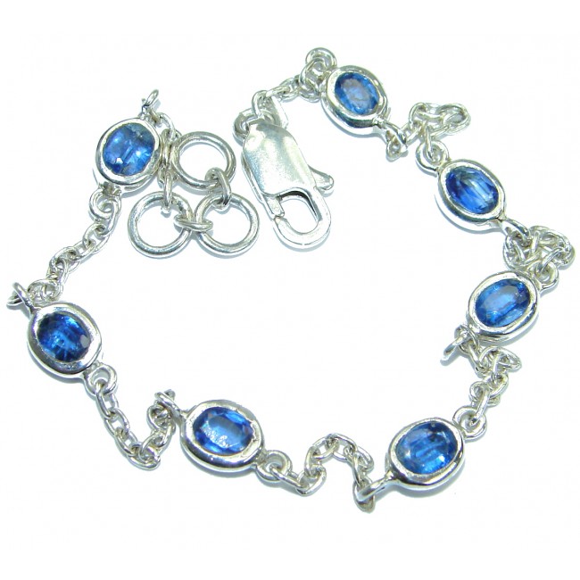 Special Item natural Sapphire .925 Sterling Silver handcrafted Bracelet