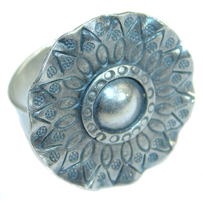 Magic .925 Sterling Silver handmadel Ring s. 8 adjustable