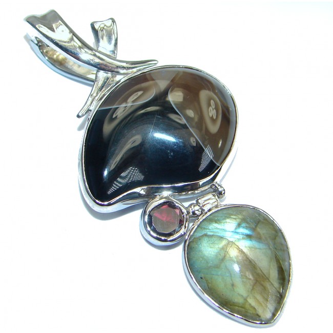Best quality Botswana Agate .925 Sterling Silver handcrafted Pendant