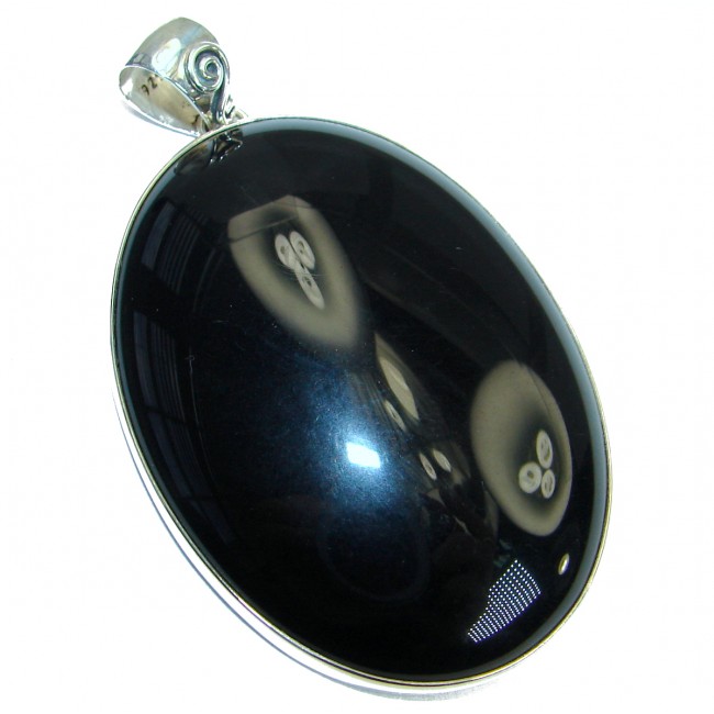 Carmen Black Onyx .925 Sterling Silver handmade Pendant