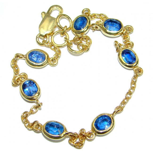Special Item natural Sapphire 14K Gold .925 Sterling Silver handcrafted Bracelet