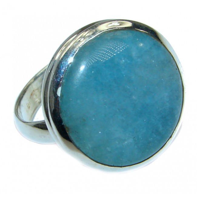 Passiom Fruit Natural Aquamarine Rhodium over Sterling Silver Ring s. 9