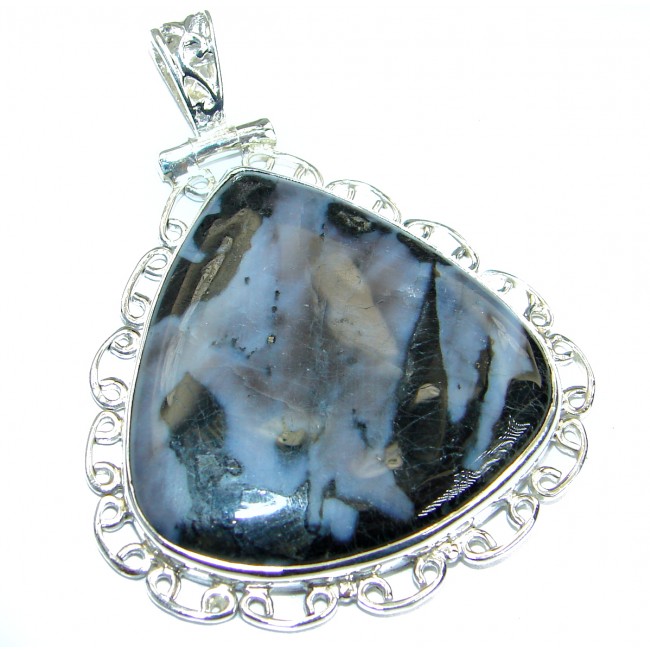 Perfect quality Moss Agate .925 Sterling Silver handmade Pendant