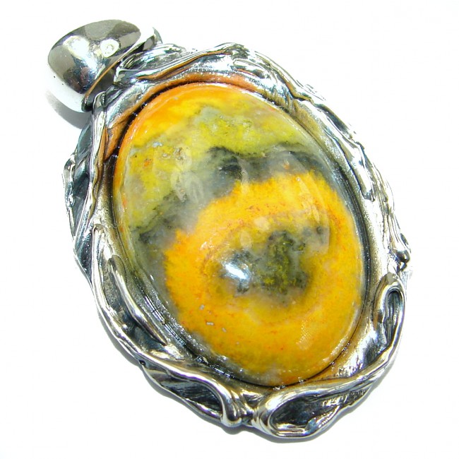 Authentic Bubble Bee oxidized .925 Sterling Silver handmade Pendant