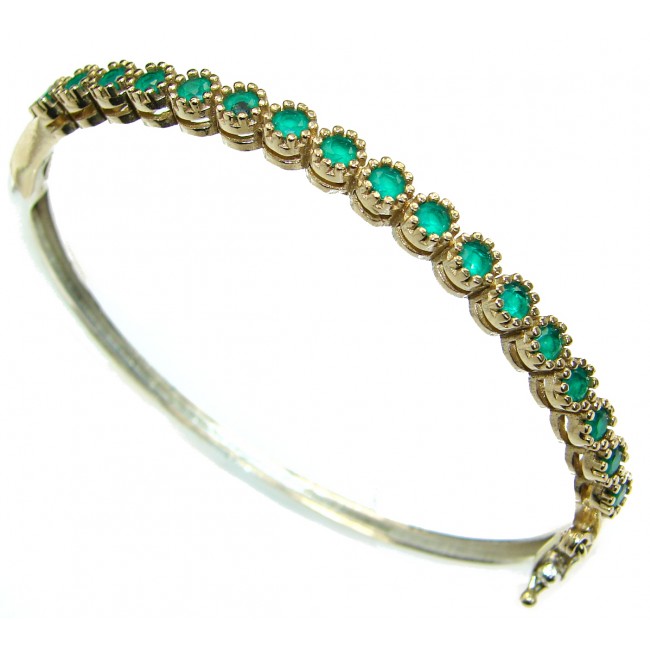 Special Item created Emerald .925 Sterling Silver Bracelet