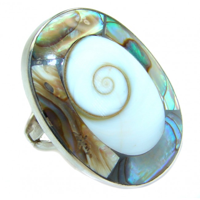 Under the Sea Shiva Shell .925 Sterling Silver Ring size 6