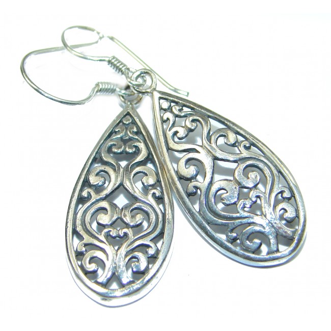 Rich Design .925 Sterling Silver handcrafted earrings