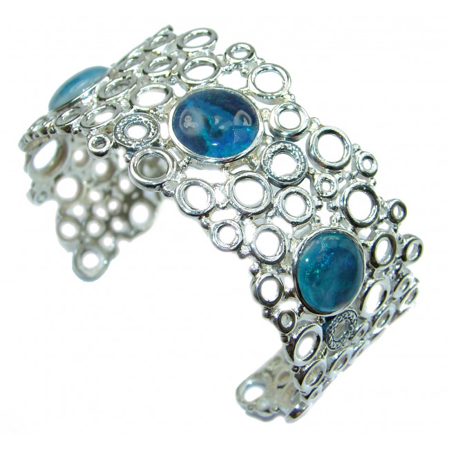 Sublime Doublet Opal .925 Sterling Silver handcrafted Bracelet / Cuff